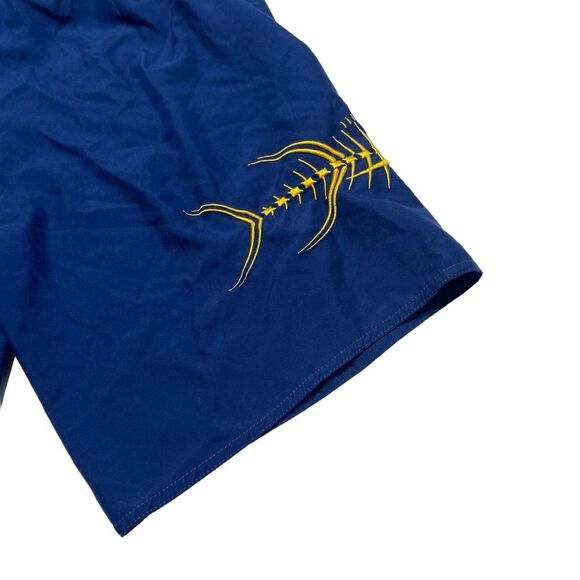 Tormenter Fish Skeleton Board Shorts Blue Men’s Sz 34 - Picture 6 of 14
